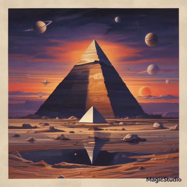 Pyramid on the Saturn